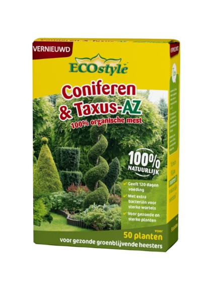 Ecostyle Coniferen en Taxus AZ Meststof 1.6kg 50 planten